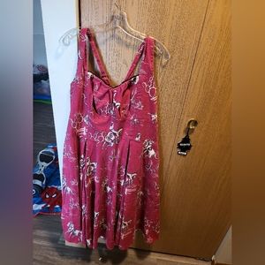 Pinup couture 4x cowboy print dress